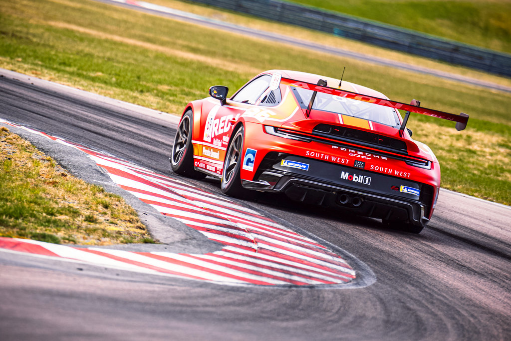 Gustav Krogh på pointjagt i Porsche Carrera Cup Scandinavia-premiere
(Foto: Porsche Carrera Cup Scandinavia / A1 Work)